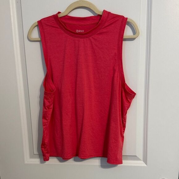 Quince Bright Red Muscle Tee - Picture 1 of 2